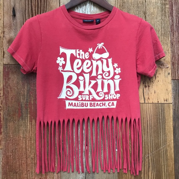 American Eagle Outfitters Tops - American Eagle Fringe Tee Small